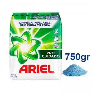Detergente en Polvo Ariel Pro Cuidado 750 gr.
